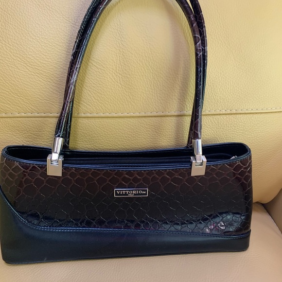 Vittorio Handbags - Small Brown Leather Handbag